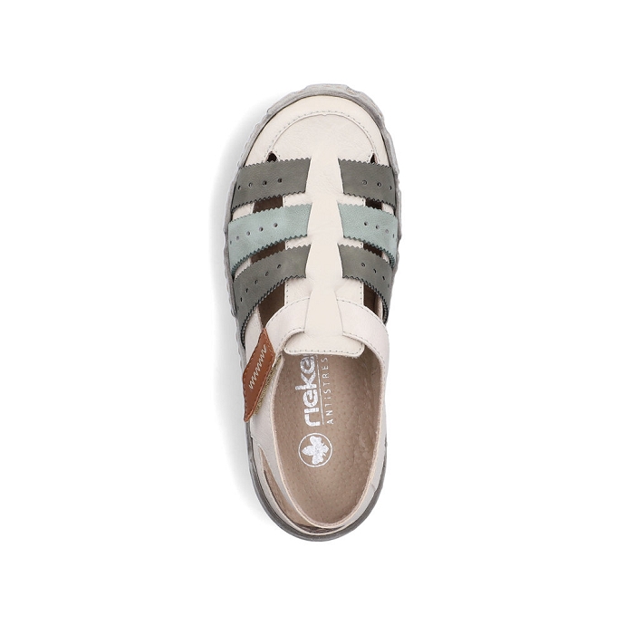 Rieker chaussure a bride l0379.90 creme2709501_5
