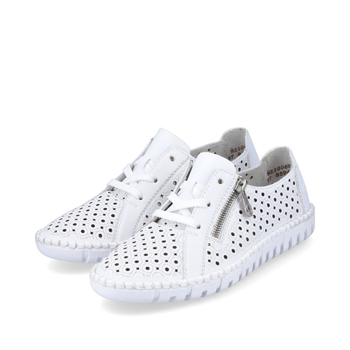 Rieker chaussure a lacets m2300.80 blanc