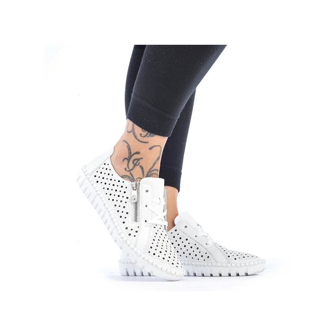Rieker chaussure a lacets m2300.80 blanc2710301_2