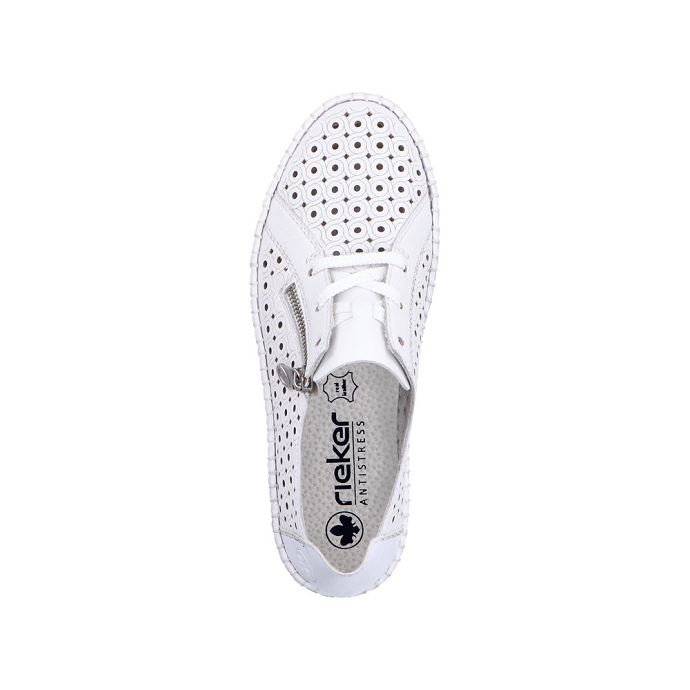 Rieker chaussure a lacets m2300.80 blanc2710301_5
