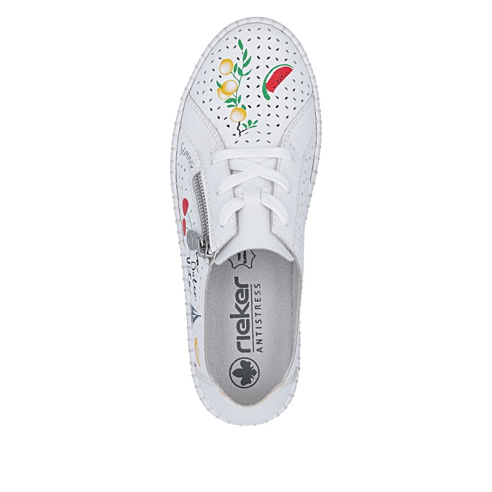 Rieker chaussure a lacets m2310.80 blanc multi2710501_4