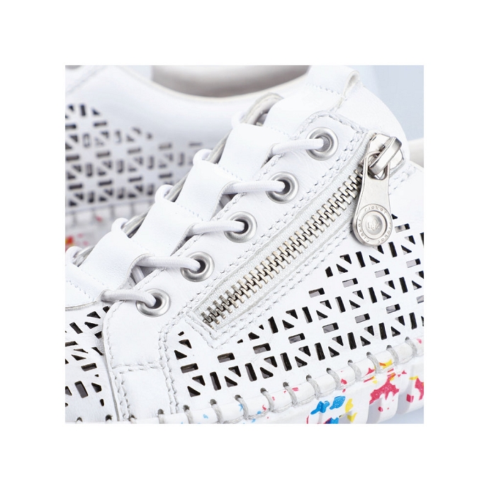 Rieker chaussure a lacets m2357.80 blanc multi2710601_2