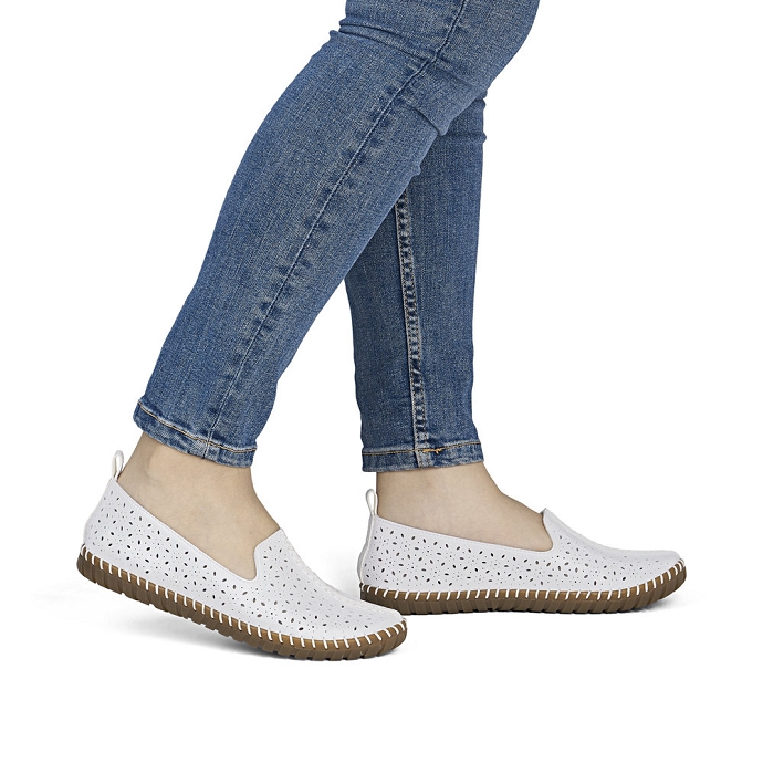 Rieker mocassin m2853.80 blanc2710801_2