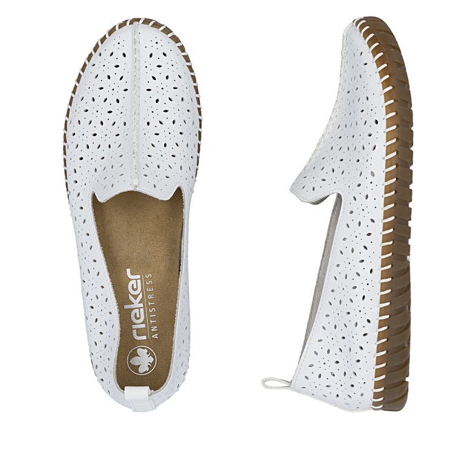 Rieker mocassin m2853.80 blanc2710801_3
