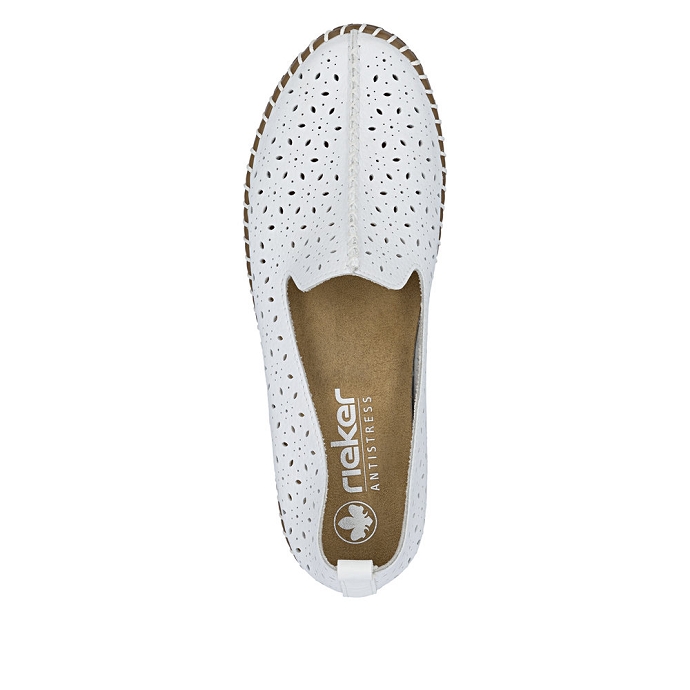 Rieker mocassin m2853.80 blanc2710801_4
