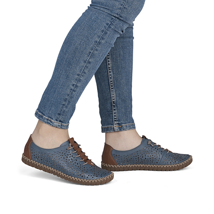 Rieker chaussure a lacets m2856.12 bleu2710901_2