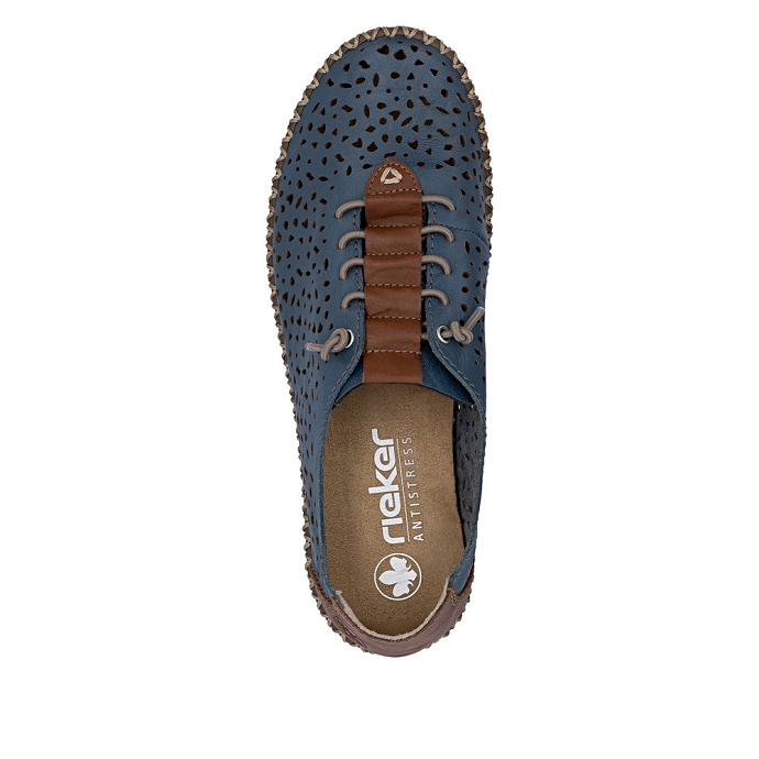 Rieker chaussure a lacets m2856.12 bleu2710901_4