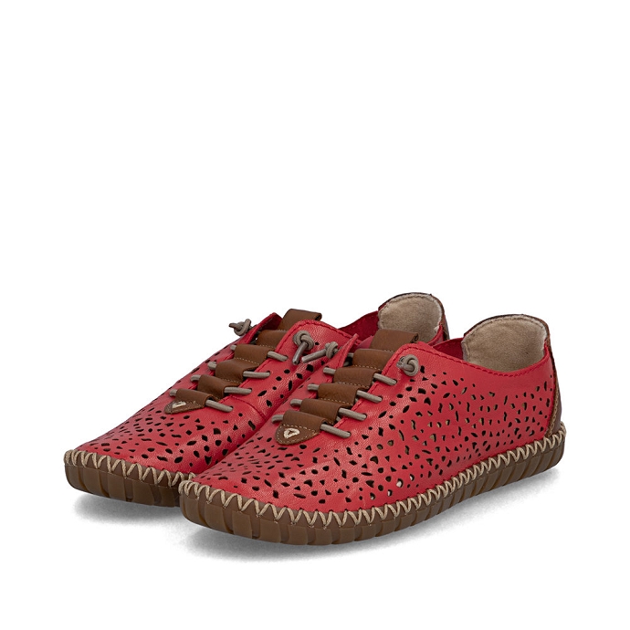Rieker chaussure a lacets m2856.33 rouge