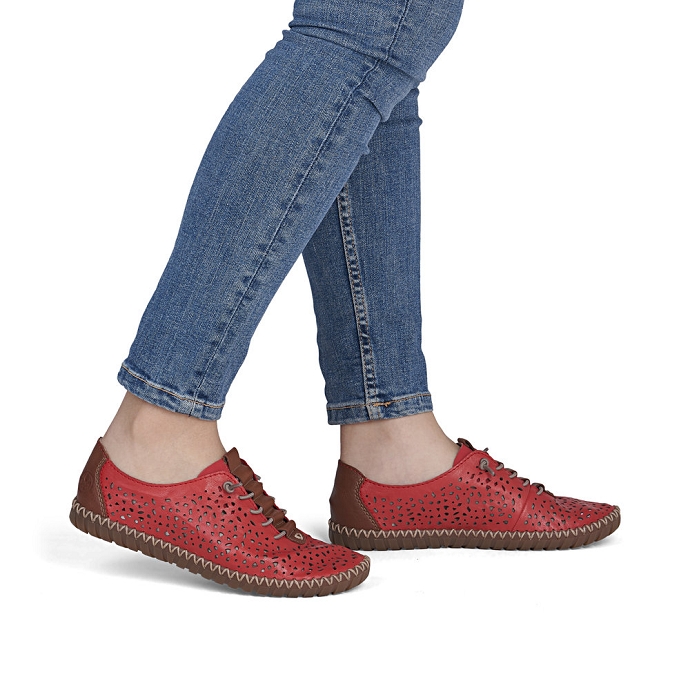 Rieker chaussure a lacets m2856.33 rouge2711001_2