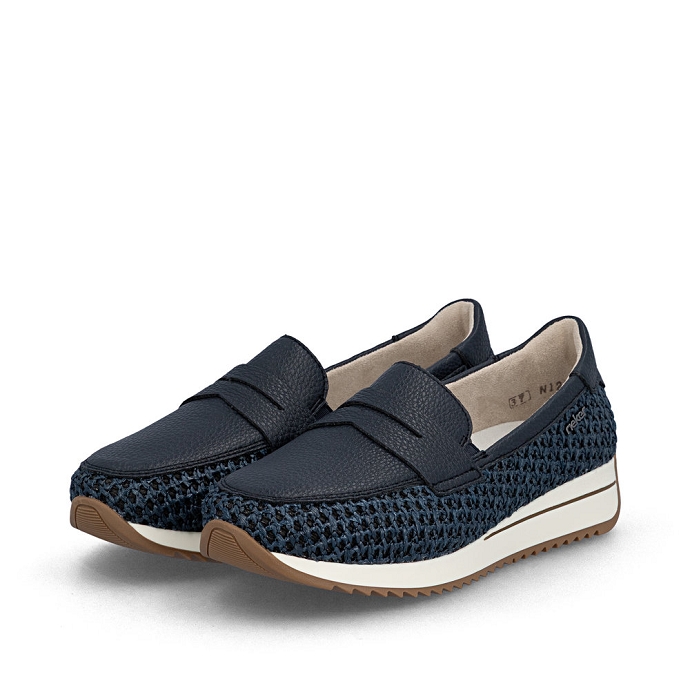 Rieker mocassin n1254.14 bleu