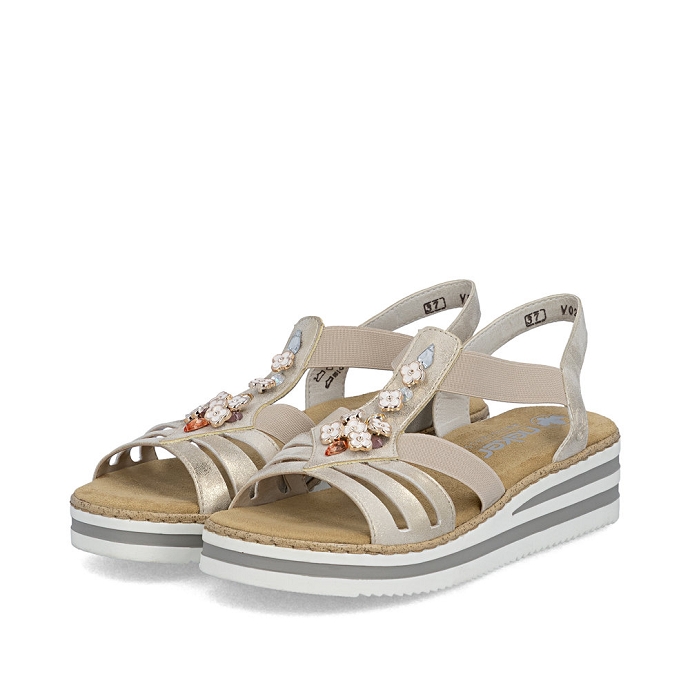 Rieker sandale v0245.60 gold
