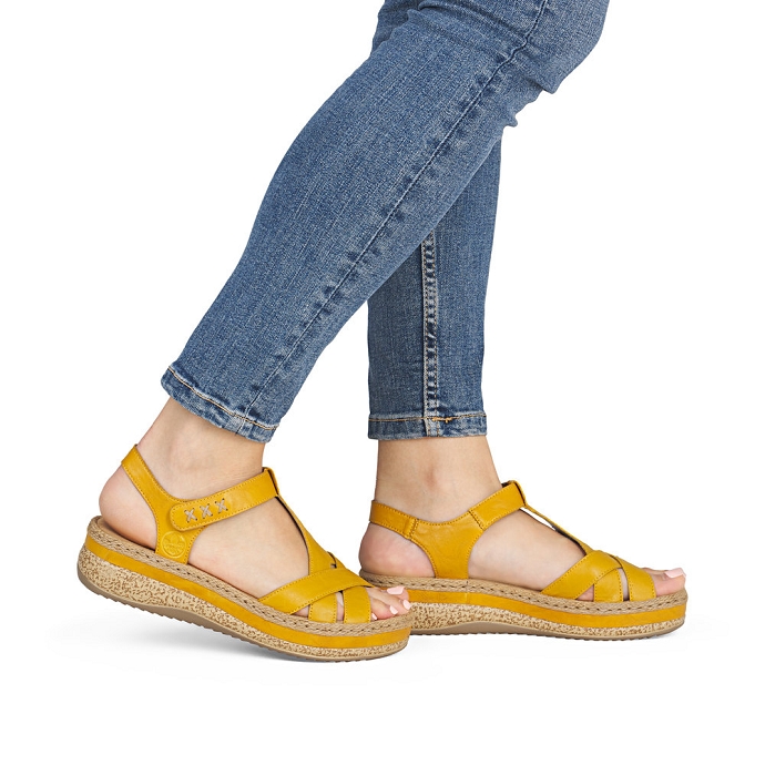 Rieker sandale v0919.68 jaune2713501_2