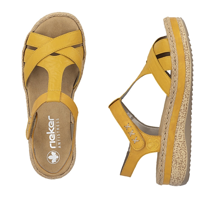 Rieker sandale v0919.68 jaune2713501_3