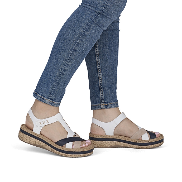 Rieker sandale v0919.81 blanc2713701_2