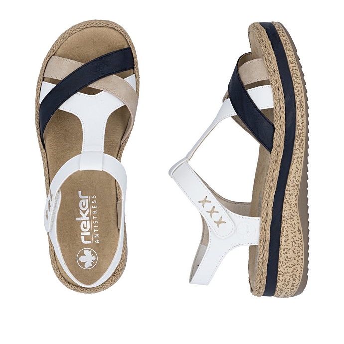 Rieker sandale v0919.81 blanc2713701_3
