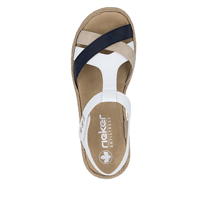 Rieker sandale v0919.81 blanc2713701_4