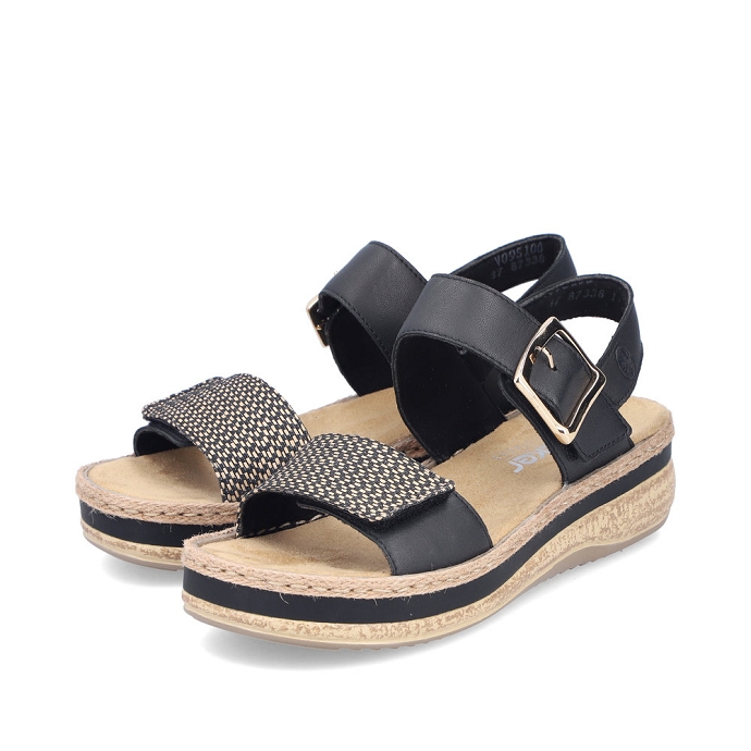 Rieker sandale v0951.00 noir