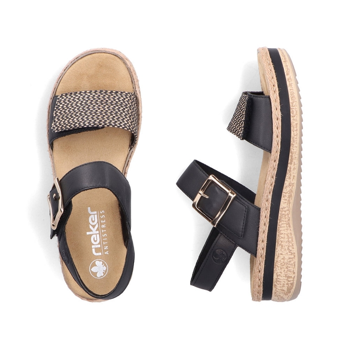 Rieker sandale v0951.00 noir2713801_4