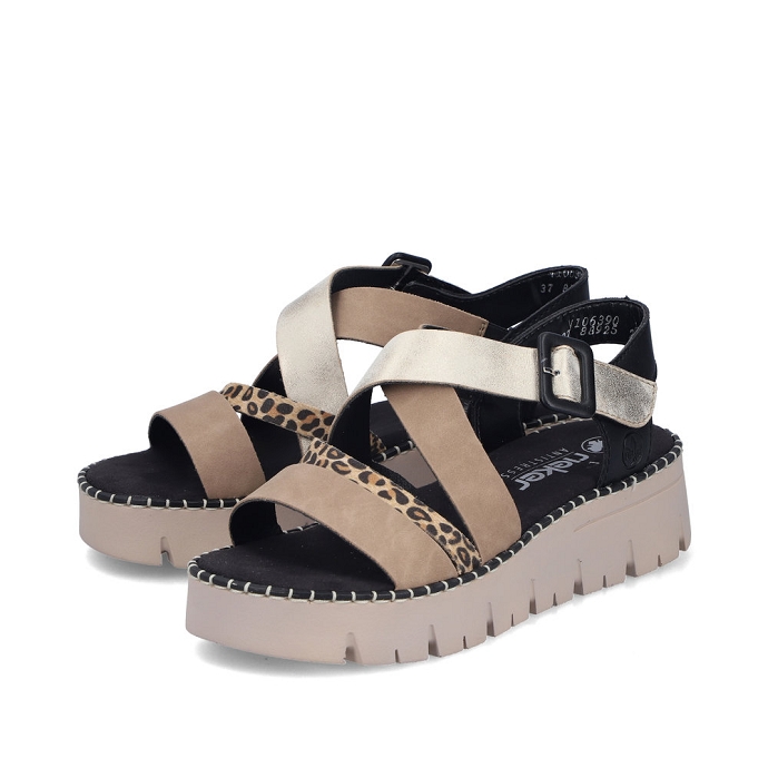 Rieker sandale v1063.90 beige