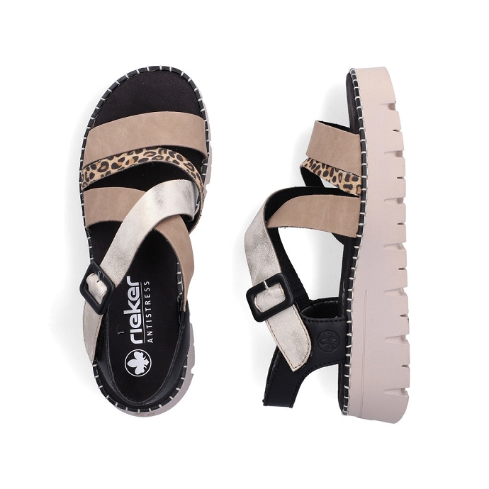 Rieker sandale v1063.90 beige2714101_4