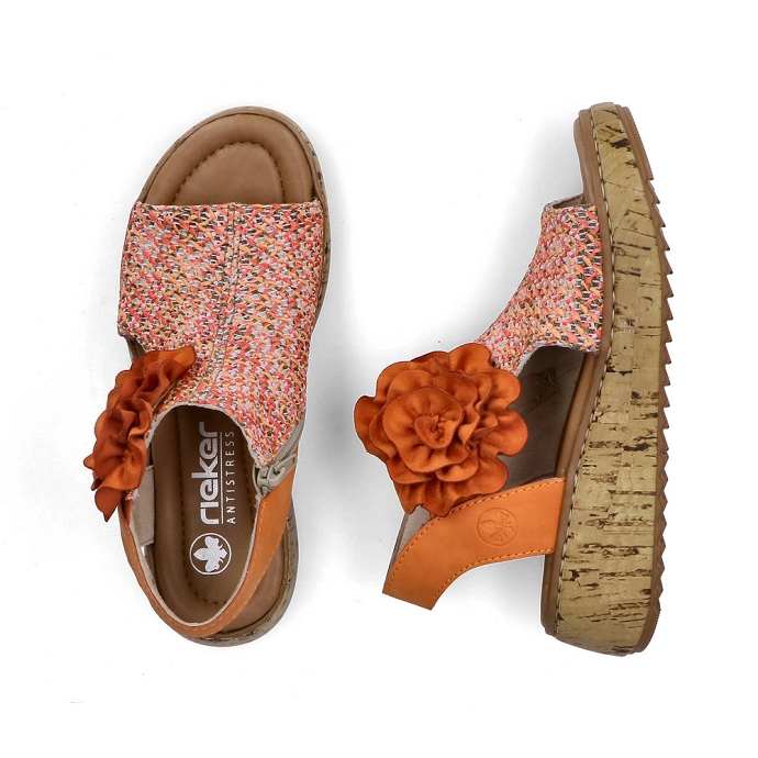 Rieker sandale v1783.90 orange2714901_4