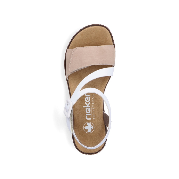 Rieker sandale v3660.60 blanc multi2715401_4
