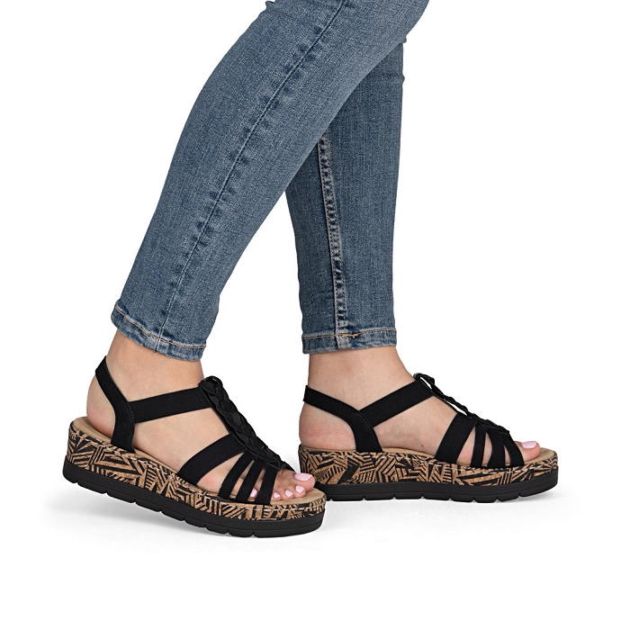 Rieker sandale v3902.00 noir2715801_2