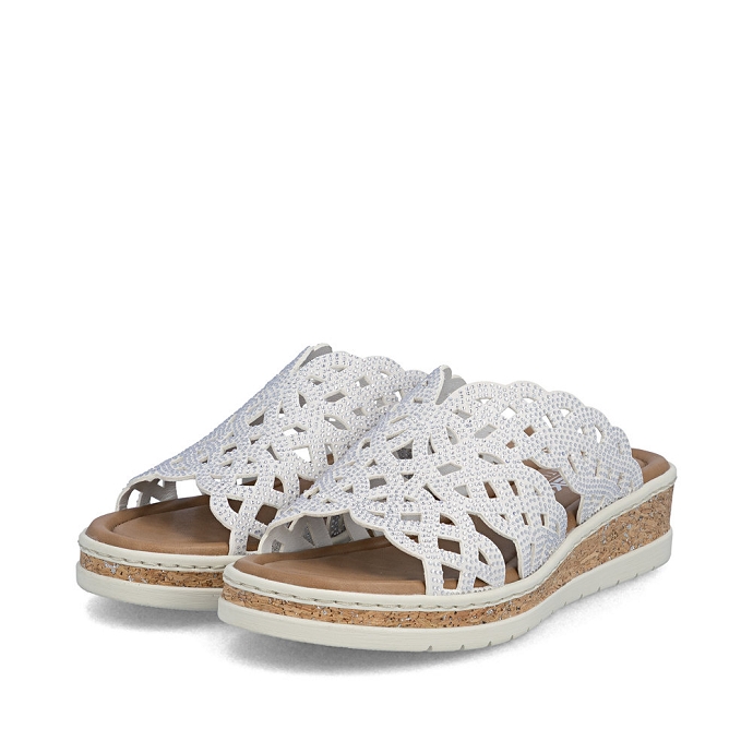 Rieker mule v4189.80 blanc