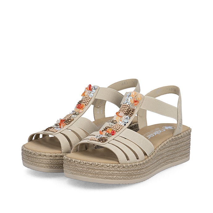 Rieker sandale v4557.62 beige