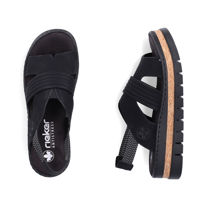 Rieker sandale v4959.00 noir2716901_4