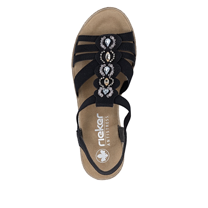 Rieker sandale 619b2.00 noir2721601_4