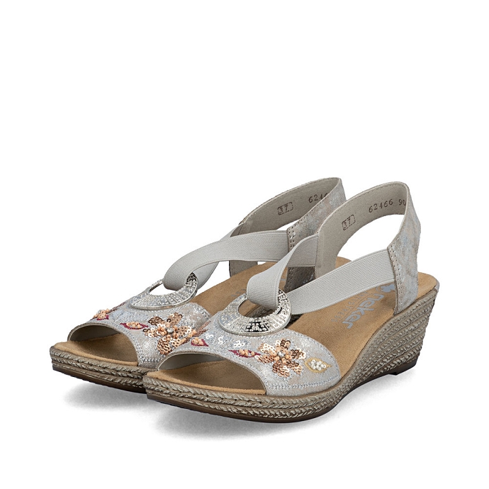 Rieker sandale 62466.90 gris