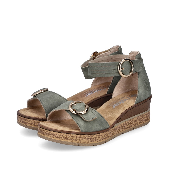 Rieker sandale 63780.52 kaki