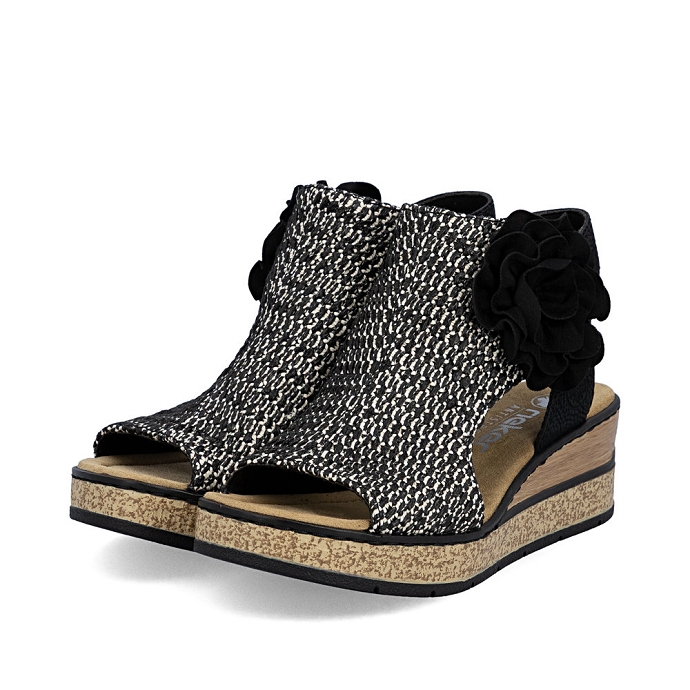 Rieker sandale 63791.01 noir