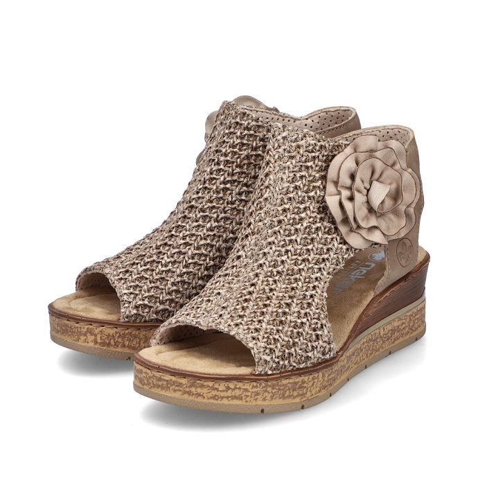 Rieker sandale 63791.60 beige