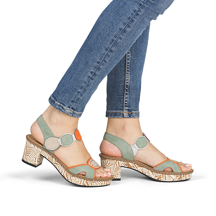 Rieker sandale 63876.91 vert2724201_2