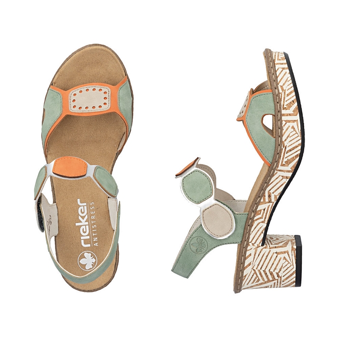 Rieker sandale 63876.91 vert2724201_3