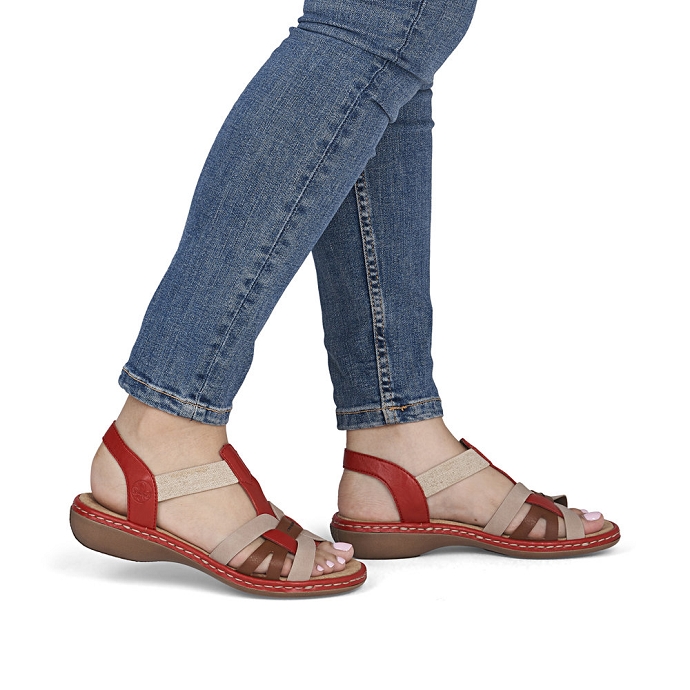 Rieker sandale 65918.33 rouge2725801_2