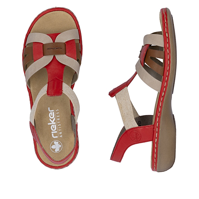 Rieker sandale 65918.33 rouge2725801_3