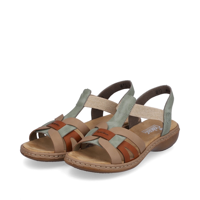 Rieker sandale 65918.52 kaki