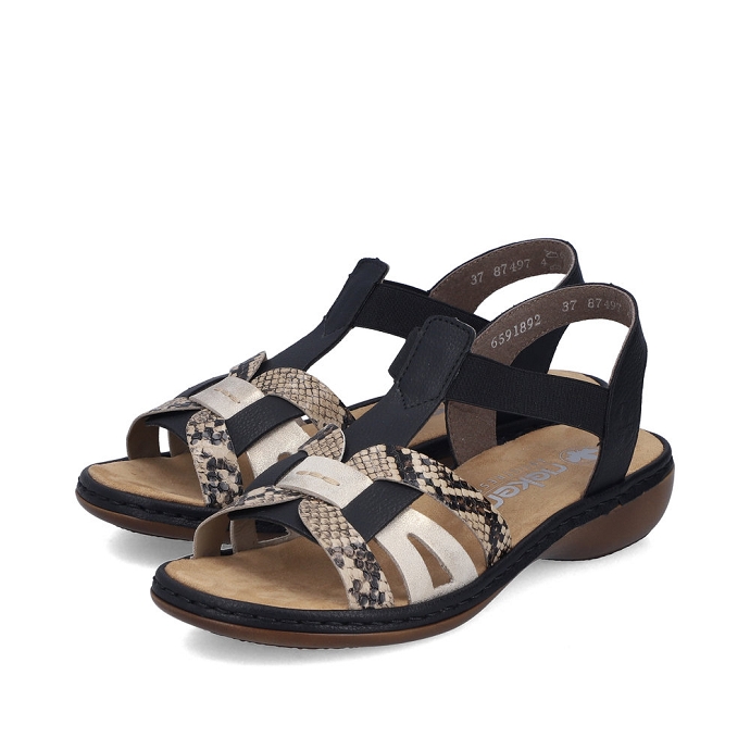 Rieker sandale 65918.92 noir