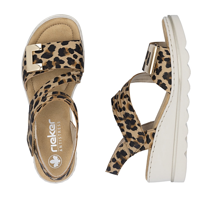 Rieker sandale 67410.90 leopard2726701_3