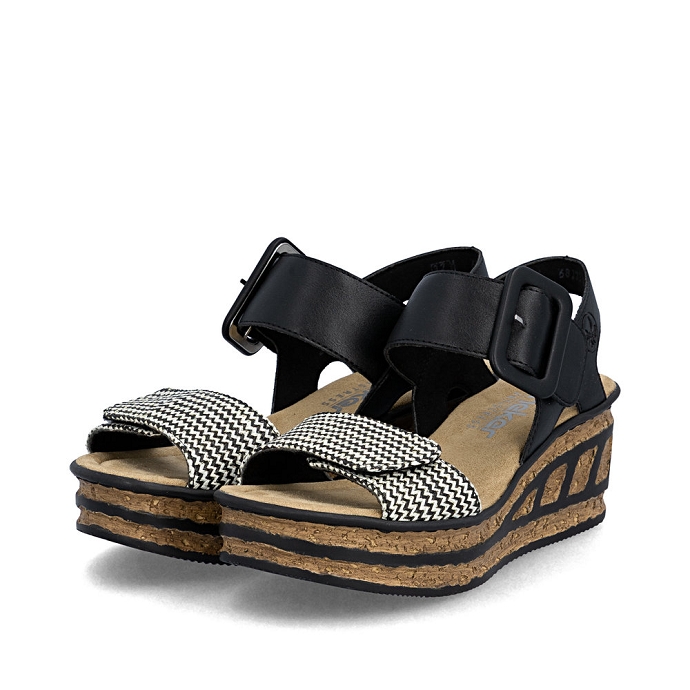 Rieker sandale 68172.00 noir