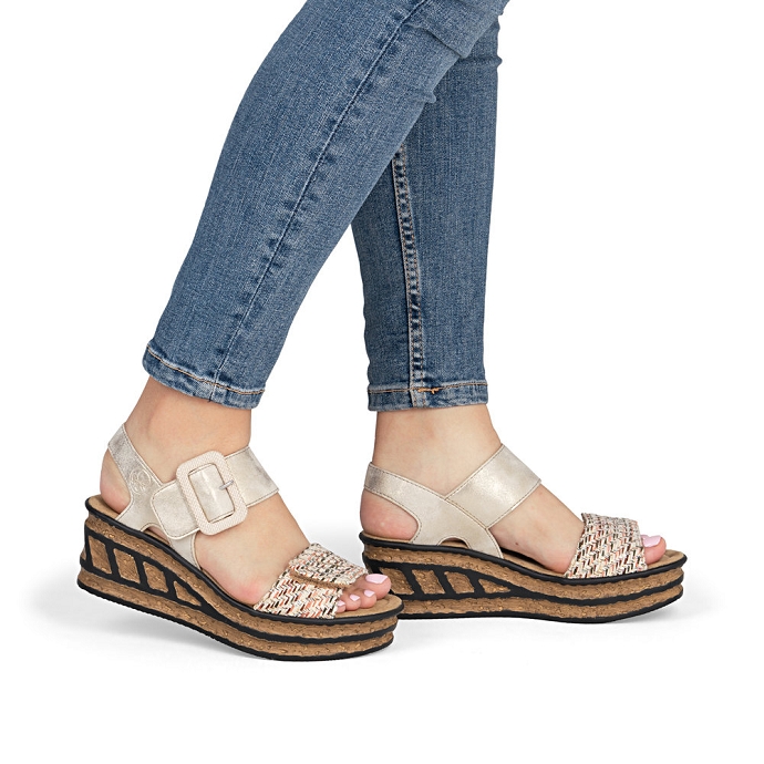 Rieker sandale 68172.60 beige2727301_3