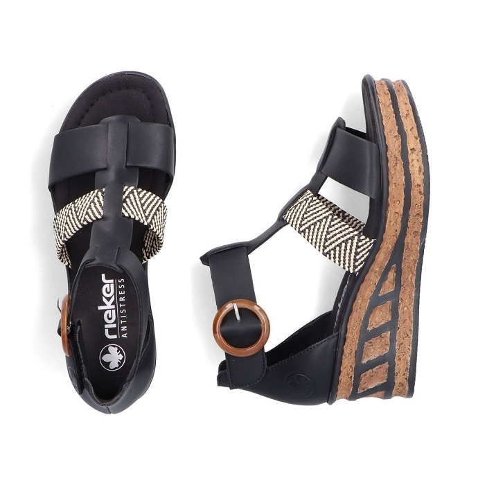 Rieker sandale 68182.00 noir2727701_4
