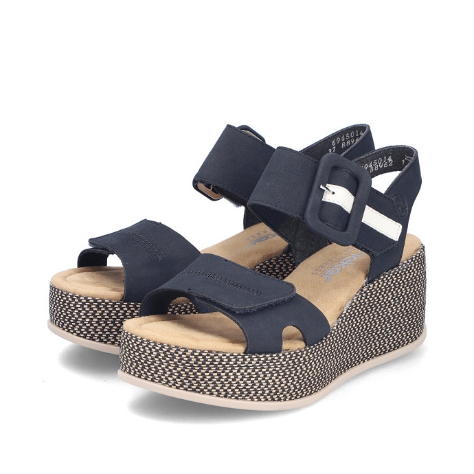 Rieker sandale 69450.14 bleu