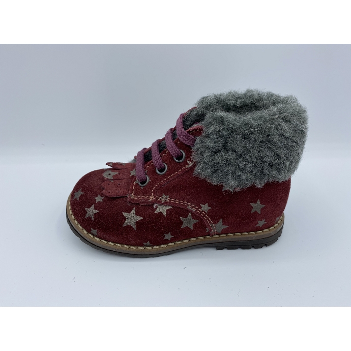 Littlemary chaussure a lacets chamonix rouge8371401_2