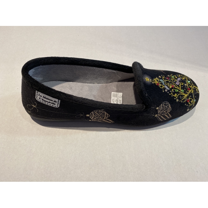 Maison de l espadrille chausson n154 noir8386301_2