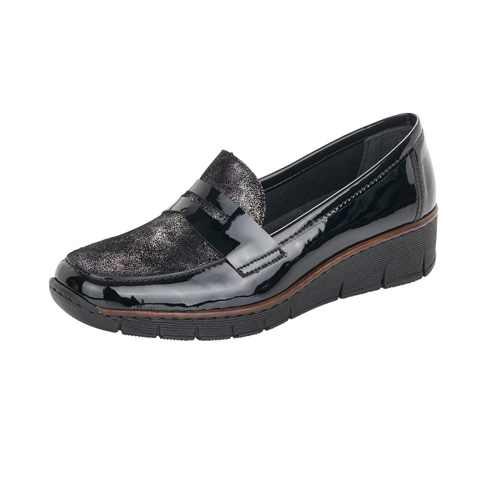 Rieker mocassin 53732.01 noir