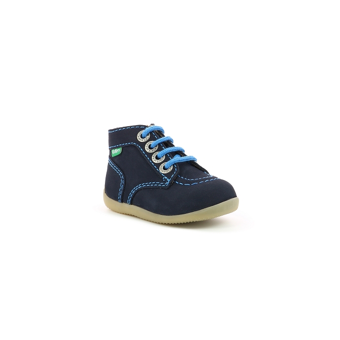 Kickers chaussure a lacets bonzip103 bleu